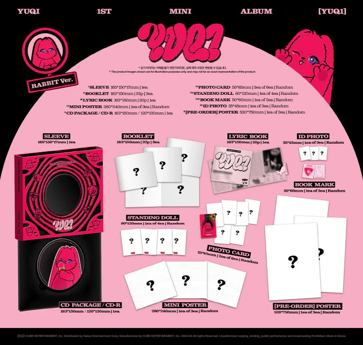 YUQI YUQ1 ALBUM INFO - RABBIT VERSION